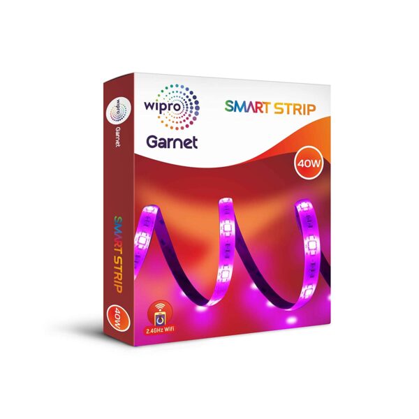 WIPRO GARNET SMART WiFi LED STRIP LIGHT DS44000 40 WATT RGB WP1255