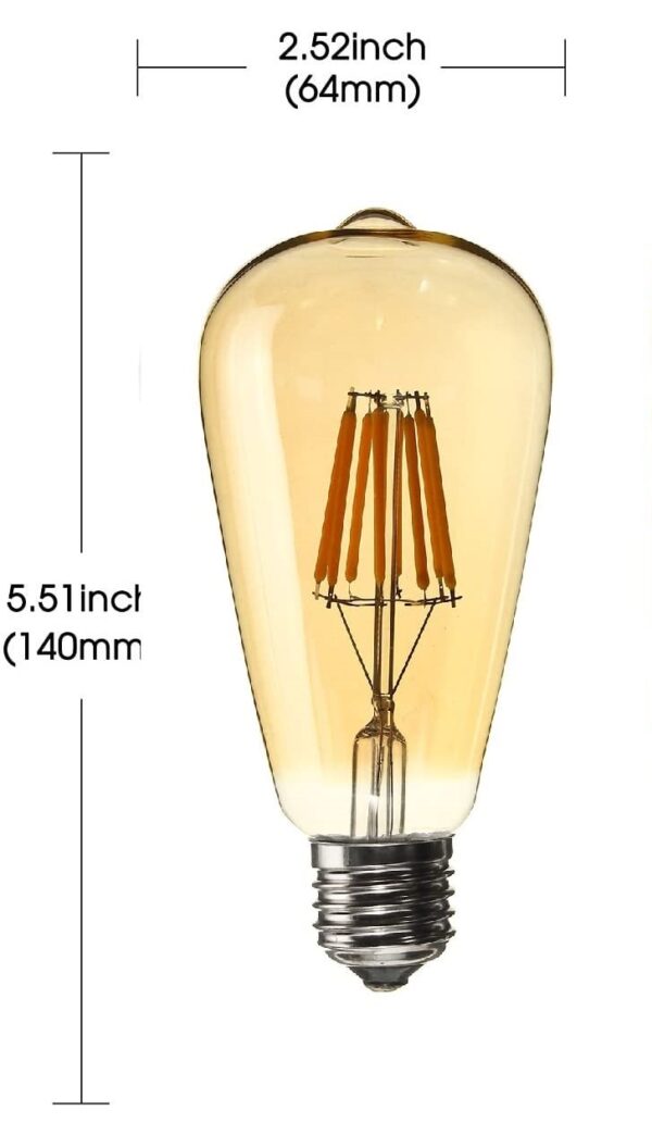 Lampadina led a filamento E27 in stile vintage 2200k