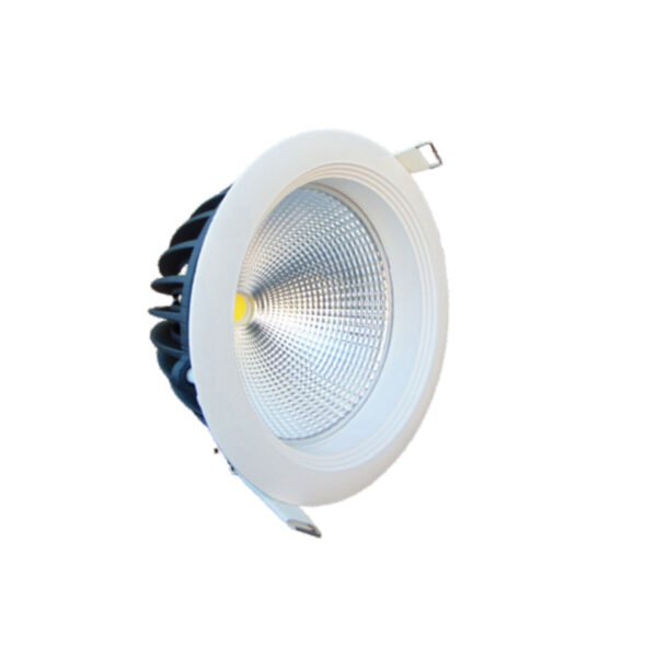 LEARC Aluminium white finish 7 inch 30 watt COB down light with high quality LED and Driver J1020