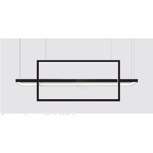 LEARC 30 x 12 inch 16 watt black finish LED Hanging Light with top quality LED and driver 3K AP3189