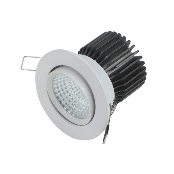 LEARC aluminium powder coated white finish 7 watt LED down light with Bridgelux COB and high quality LED driver B1146