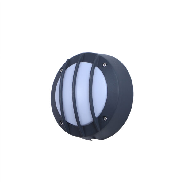 SUPERSCAPE 6 watt aluminium round  jali LED bulkhead with Edison LED and Philips LED driver 3k BUL81