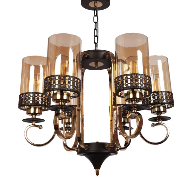 LEARC Designer Lighting Wrought Iron Rustic Finish Chandelier CH458