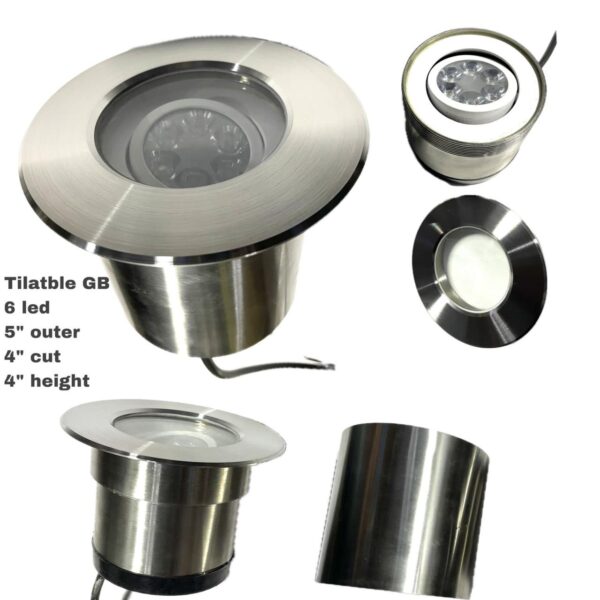 SUPERSCAPE 6 watt IP65 tiltable ground burrial RGB EC4813-RGB