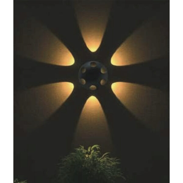 SUPERSCAPE Exterior 6X1 watt LED wall light black finish with CREE LED and high quality IP65 driver 3K EP7148-3K