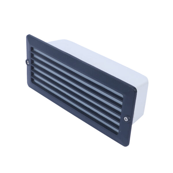 SUPERSCAPE aluminium IP65 grey straight jaali 12 watt LED foot light concealed type with Edison LED and Philips Driver 3K FLC124