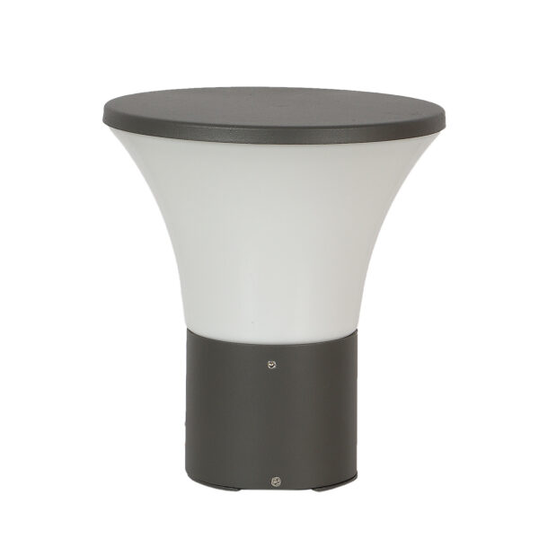 SUPERSCAPE aluminium die cast grey 7 watt LED Gate light with high quality acrylic diffuser and top branded LED and driver warm white GL4921