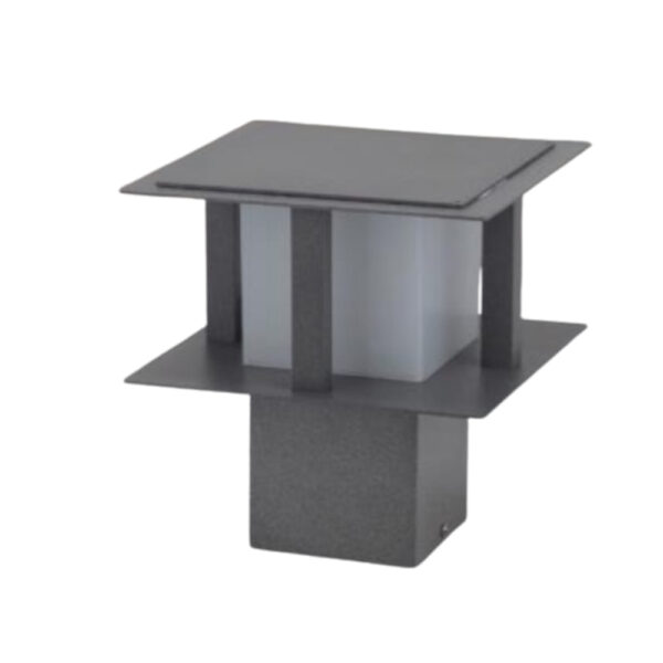 SUPERSCAPE premium gate light E27 grey with high quality acrylic diffuser GL4963-L