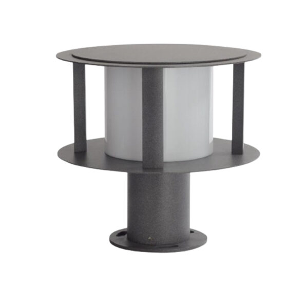 SUPERSCAPE premium gate light E27 grey with high quality acrylic diffuser GL4964-L