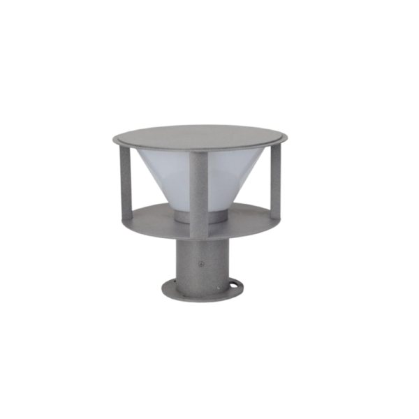 SUPERSCAPE premium gate light E27 grey with high quality acrylic diffuser GL4965