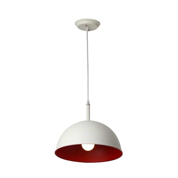 LEARC Designer Lighting 12 inch white red Metal Pendent Single HL3810