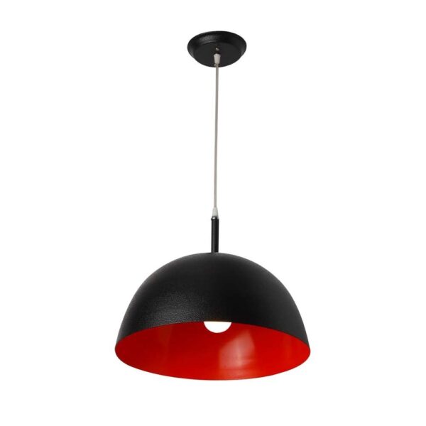 LEARC Designer Lighting 16 inch black orange Metal Pendent Single HL3814