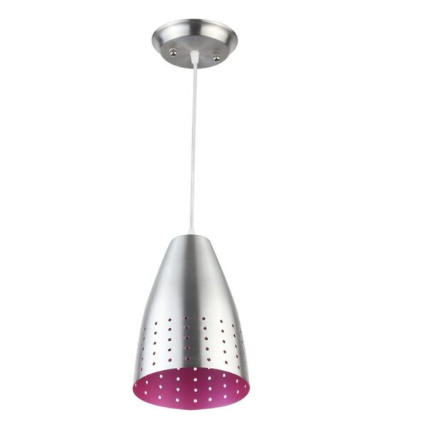 LEARC Designer Lighting satin pink Metal Pendent Single HL3916-P