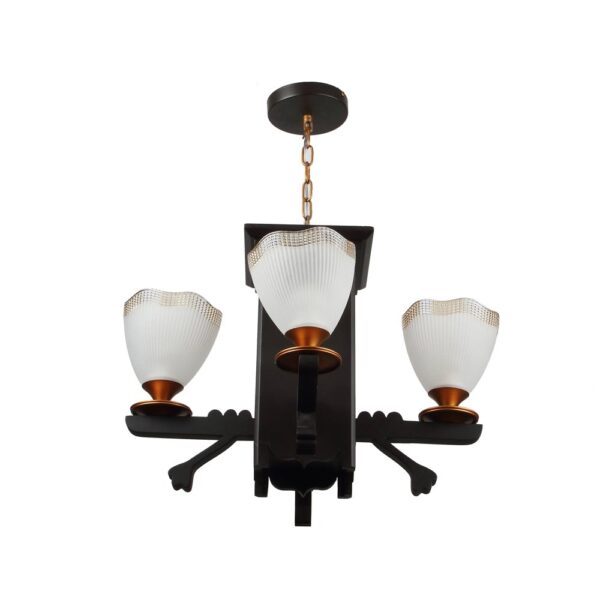 LEARC Designer Lighting Wood Glass Pendent HL4142-4