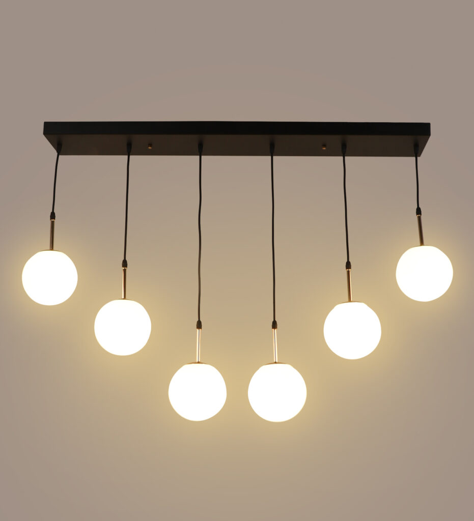 LEARC Designer Lighting Rectangular Hanging HL7037-6D - The Light Kart