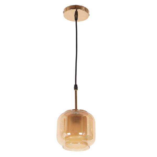 LEARC Designer Lighting Glass Metal Pendant Single HL7063-1