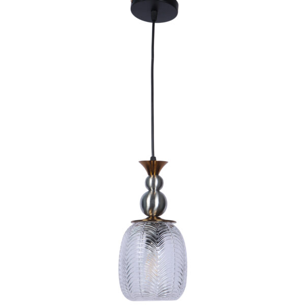 LEARC Designer Lighting Glass Metal Pendant Single HL8077-1