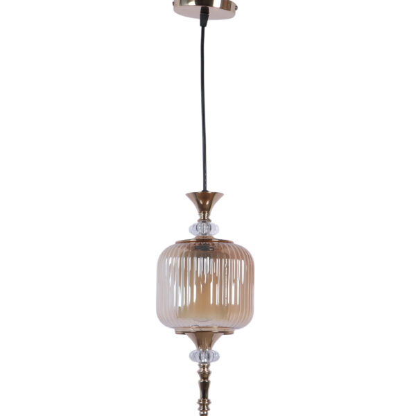 LEARC Designer Lighting Glass Metal Pendant Single HL8090-1