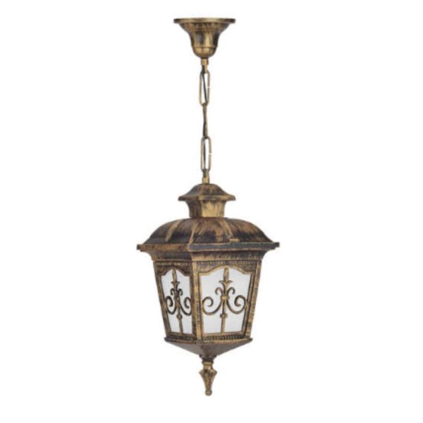 SUPERSCAPE aluminium die cast antique gold finish 21 inch outdoor pendent HL8111