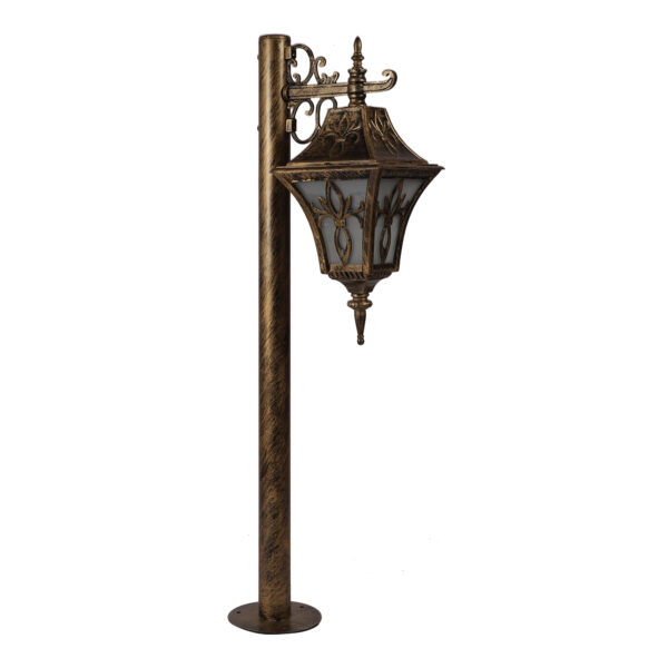 SUPERSCAPE Outdoor Lighting aluminium die cast antique gold finish 37 inch traditional bollard Light K1067