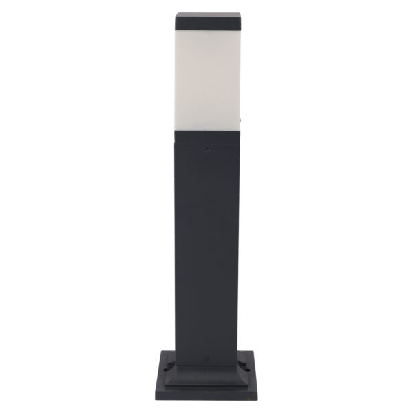 SUPERSCAPE Outdoor Lighting  aluminium die cast 24 inch bollard grey for top branded replacable E27 LED lamp with high quality acrylic K1071