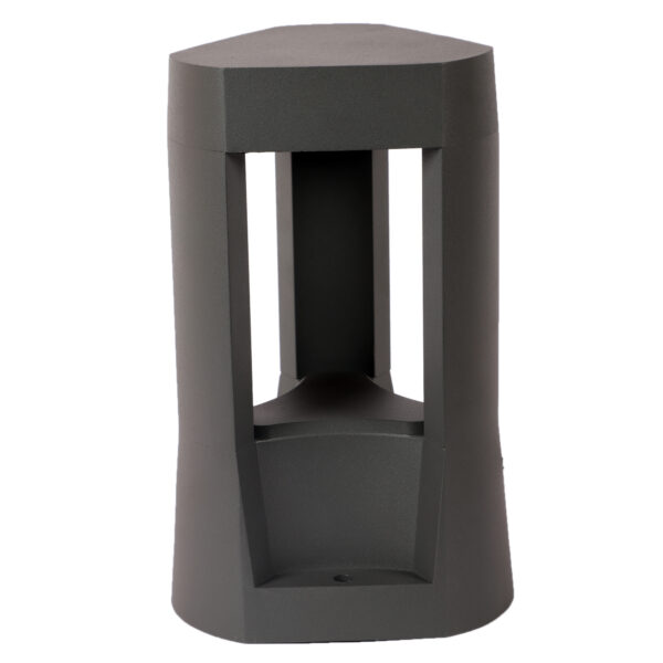 SUPERSCAPE Outdoor Lighting  aluminium die cast 10 inch 12 watt LED bollard grey with top branded LED and high quality LED driver K1102-S