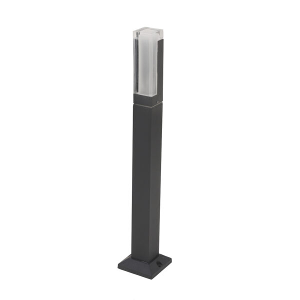 SUPERSCAPE Outdoor Lighting  aluminium die cast 24 inch 12 watt LED bollard grey with top branded LED and high quality LED driver K1123-S