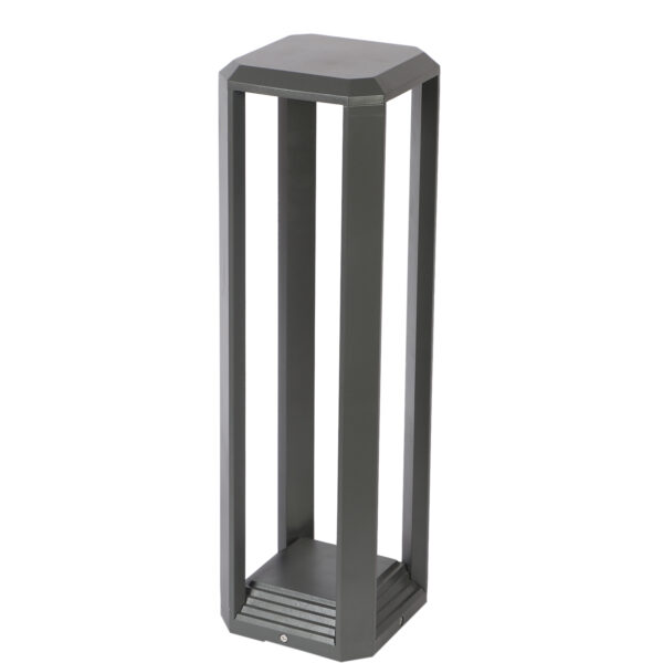 SUPERSCAPE Outdoor Lighting aluminium die cast 20 inch 12 watt LED bollard grey with top branded LED and high quality LED driver K1140-M