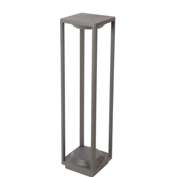 SUPERSCAPE Outdoor Lighting aluminium die cast 24 inch 12 watt LED bollard grey with top branded LED and high quality LED driver K1141-M