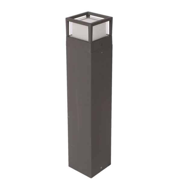 SUPERSCAPE Outdoor Lighting aluminium die cast 24 inch 7 watt LED bollard grey with top branded LED and high quality LED driver K1142-M