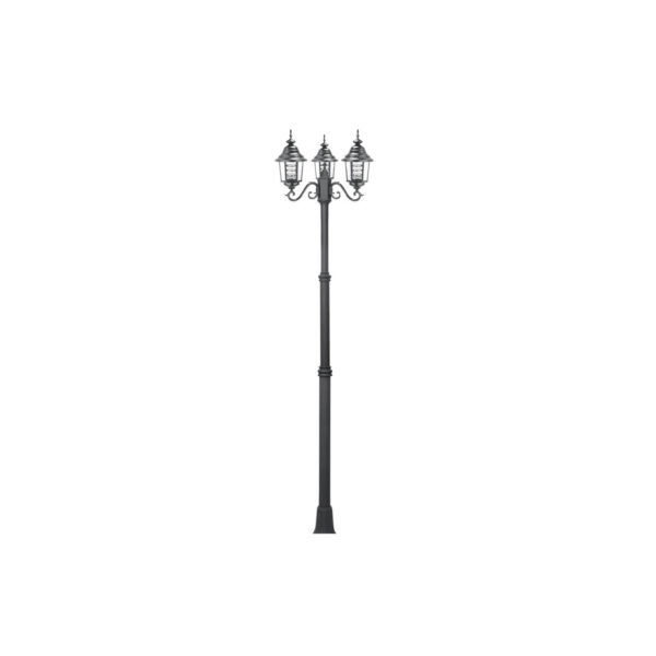 SUPERSCAPE black finish 8.5 feet three light pole light K1144