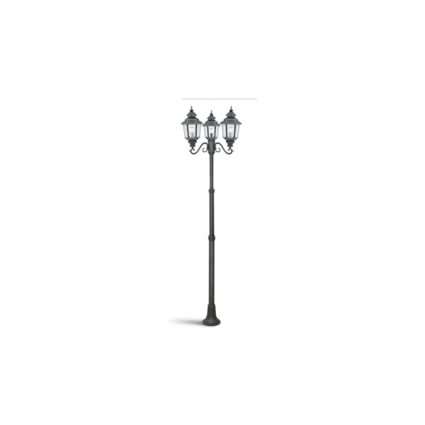 SUPERSCAPE black finish 8.5 feet three light pole light K1145