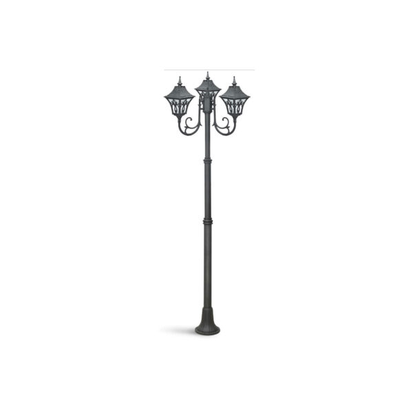 SUPERSCAPE black finish aluminium die cast 8.5 feet three light pole light K1150