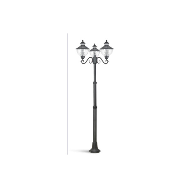 SUPERSCAPE black finish 8.5 feet three light pole light K1158