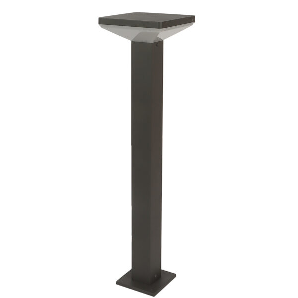 SUPERSCAPE aluminium grey 12 watt 24 inch LED Bollard light with high quality acrylic diffuser and top branded LED and driver K1206-M