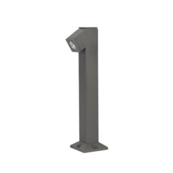 SUPERSCAPE premium aluminium 20 inch one side 5 watt LED bollard grey with top branded LED and high quality LED driver 3K K1285-M