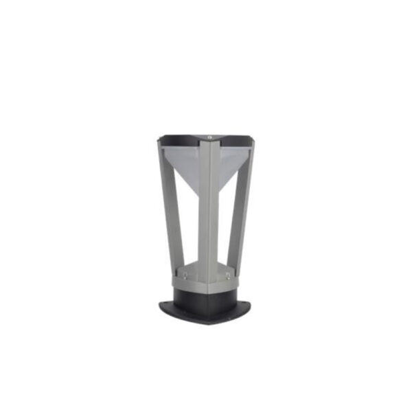 SUPERSCAPE premium aluminium 13 inch 12 watt LED bollard grey with top branded LED and high quality LED driver 3K K1289-S