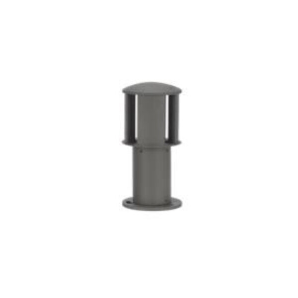 SUPERSCAPE premium aluminium 10 inch 12 watt LED bollard grey with top branded LED and high quality LED driver 3K K1297-S