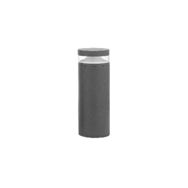 SUPERSCAPE premium aluminium 12 inch 12 watt LED bollard grey with top branded LED and high quality LED driver 3K K1301-S