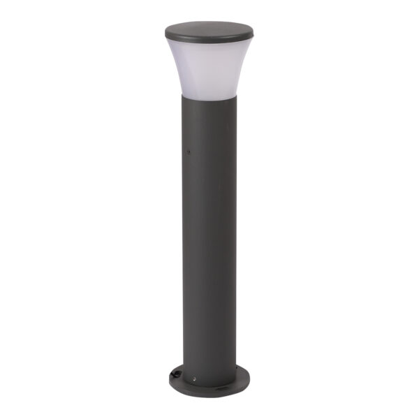 SUPERSCAPE aluminium 20 inch 12 watt LED bollard grey with top branded LED and high quality LED driver and acrylic diffuser 3K K1303-M