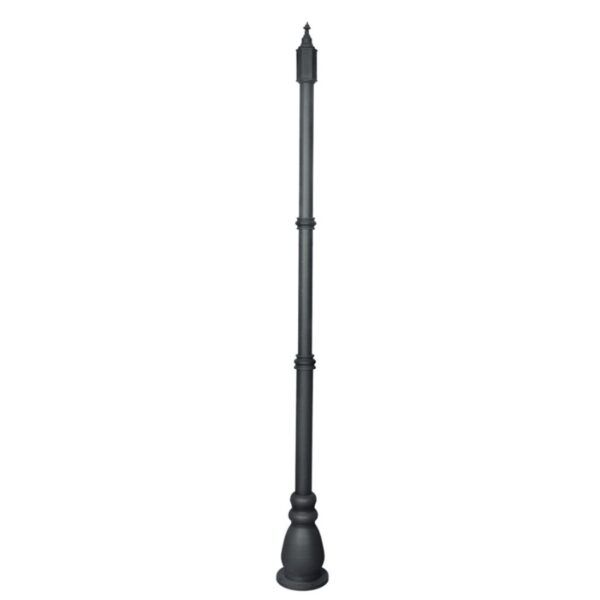 SUPERSCAPE aluminium die cast black finish 2.5 meter pole K1428