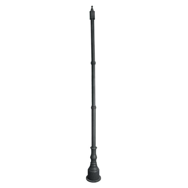 SUPERSCAPE aluminium die cast black finish 3.16 meter pole K1429