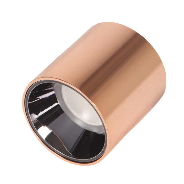 LEARC aluminium premium electroplated rose gold finish 7 watt LED surface drum ME122