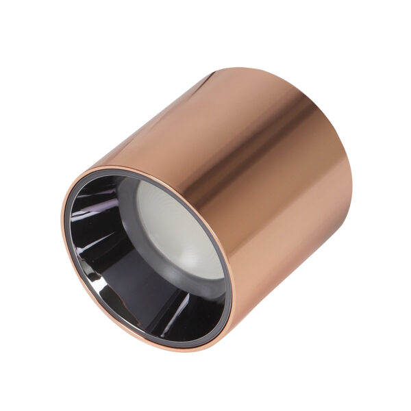 LEARC aluminium premium electroplated rose gold finish 12 watt LED surface drum ME125