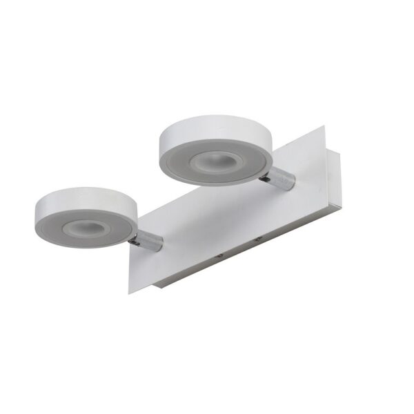 LEARC powder coated white finish 10.5 inch double  spot Light 14 watt (7*2) 3K ML297-2