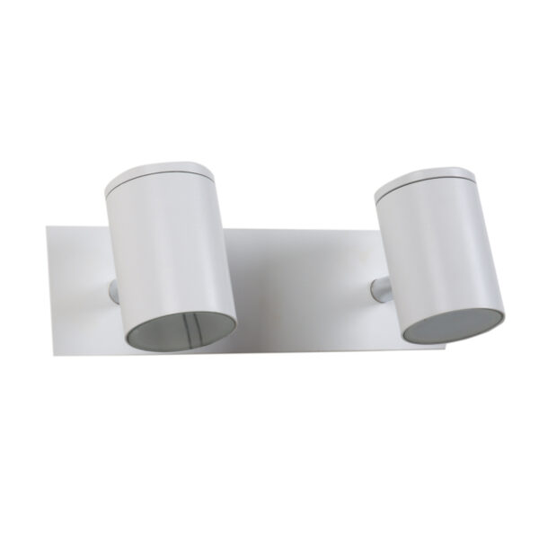 LEARC double spot Light Bar white finish for top branded replacable GU10 LED lamp with bulb ML298-2