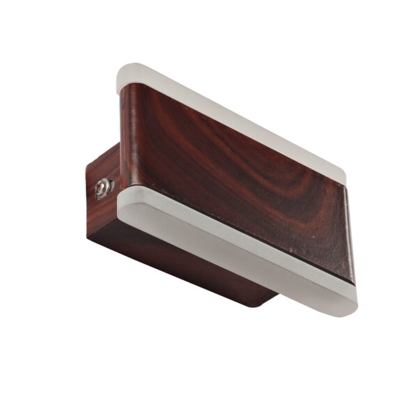 LEARC LED Lighting aluminium die cast premium wood finish 6 watt LED mirror and wall Light with yellow light  ML368-S