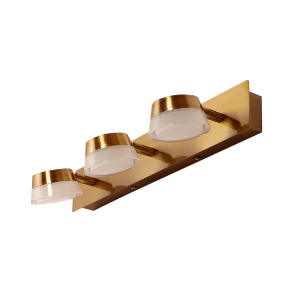 LEARC Led Lighting aluminium die cast antique gold finish tripple spot light bar 16 inch with 7 watt adjustible spot ML421-3