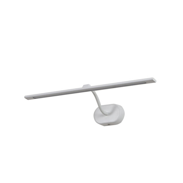 LEARC LED Lighting 12 watt aluminium adjustible 18 inch picture light with white body and white light ML426-WH