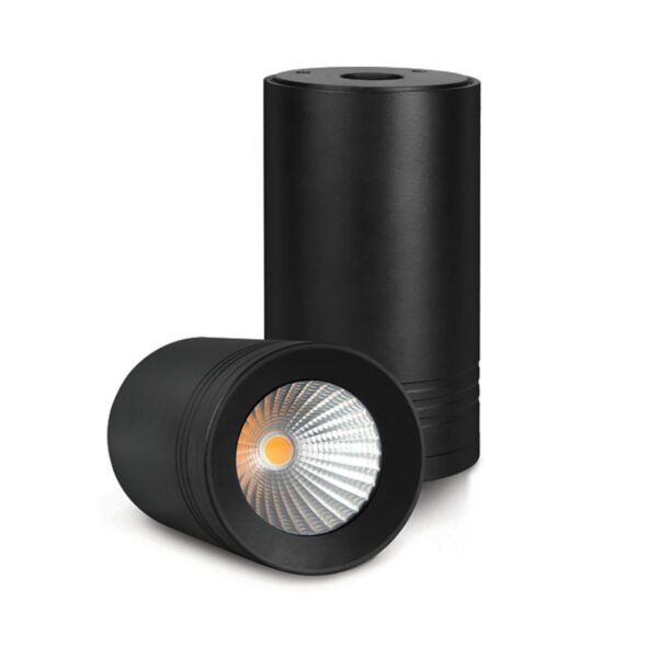 PHILIPS SURFACE COB BLACK 12W WARM WHITE (YELLOW) PH1223